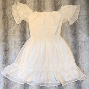 Sheer Off-the-Shoulder Dress